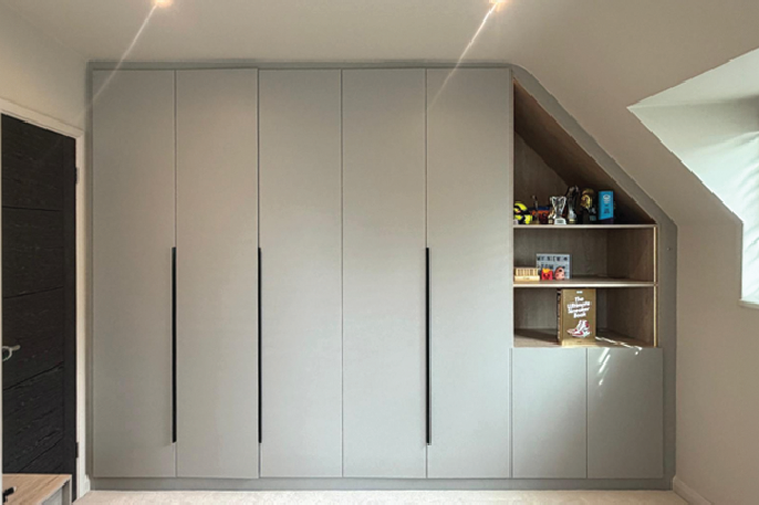 Eaves Space Fitted Wardrobe in Welwyn Garden  City- Smart Storage for Awkward Loft Areas