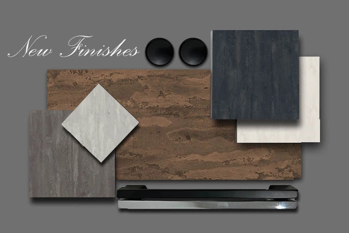 The different finishes available for fitted wardrobes