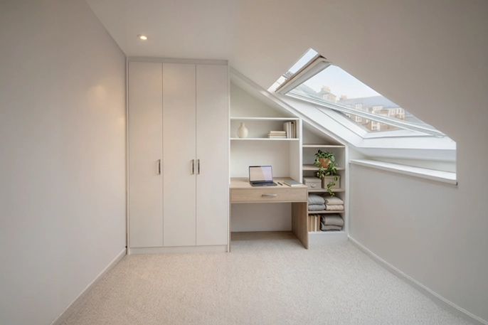 Transforming a Loft Bedroom in Hammersmith:  Smart Bespoke Design for Challenging Spaces