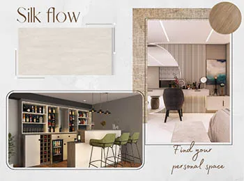 Silk flow finish fitted bar unit